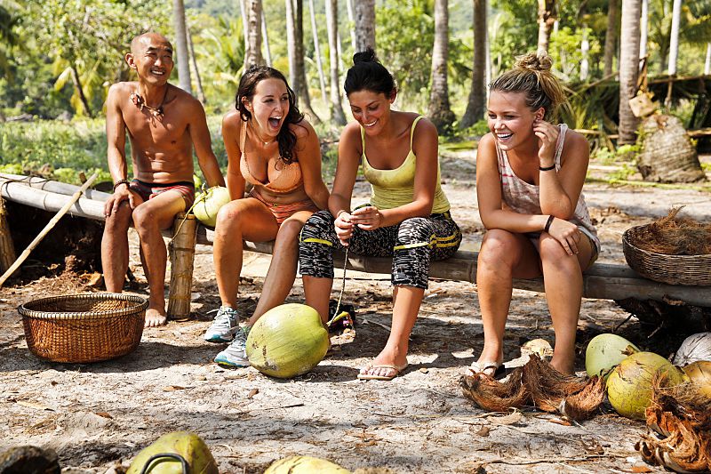 Tai Trang competing on 'Survivor Kaoh Rong Cambodia' with...